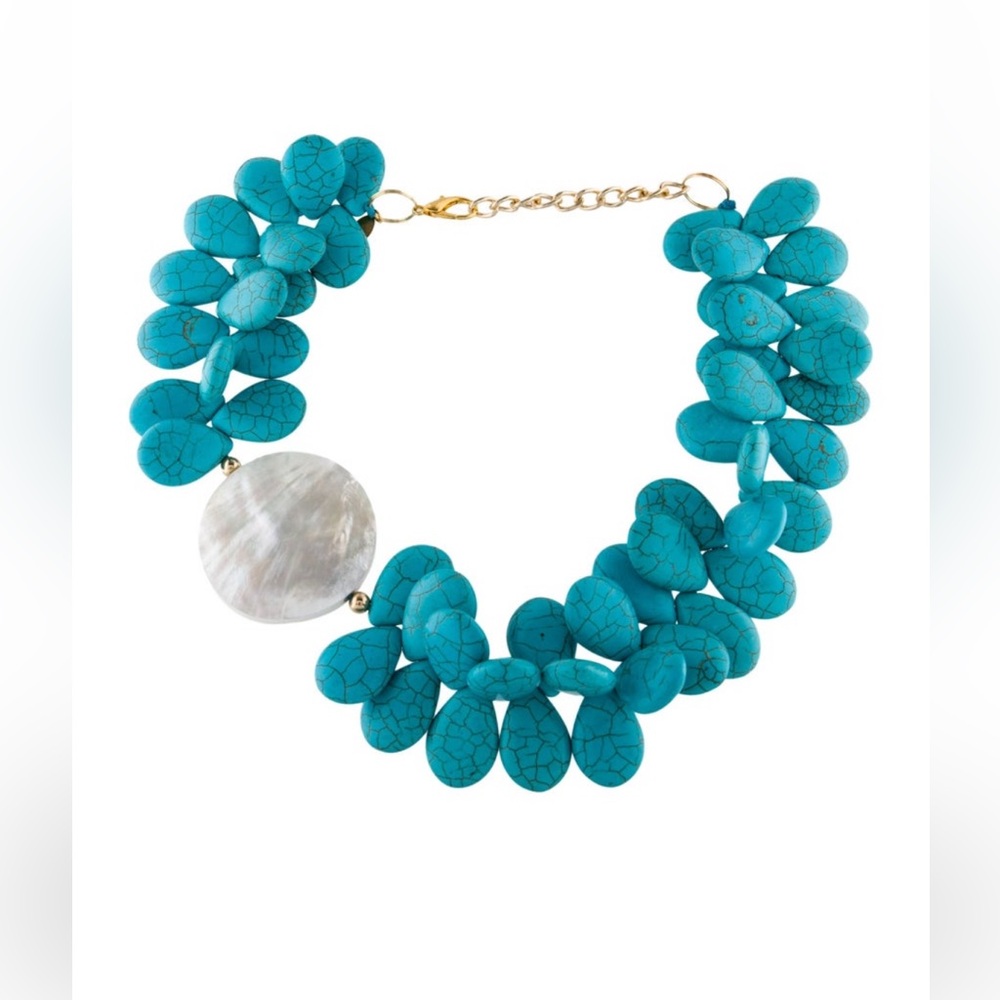Viktoria Hayman Mother of pearl beaded necklace